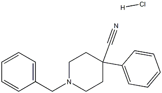 1-苄基-4-氰基-4-苯基哌啶盐酸盐,1 71258-18-9,结构式